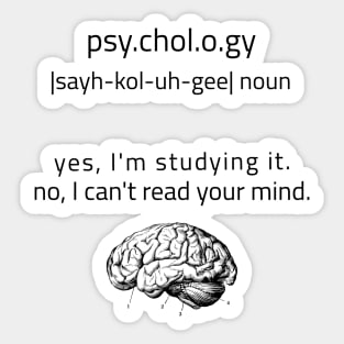 Psychology Definition Sticker